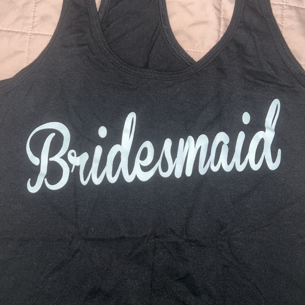 “Bridesmaid” Razorback Tank - Picture 4 of 7